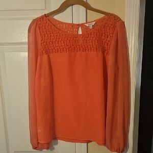 Candie's Vibrant Coral Blouse